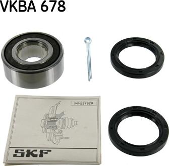 SKF VKBA 678 - Комплект колесен лагер vvparts.bg