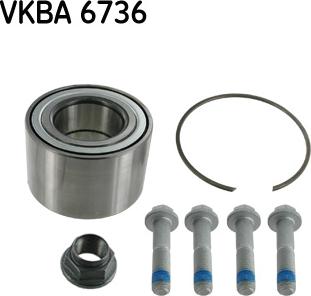 SKF VKBA 6736 - Комплект колесен лагер vvparts.bg