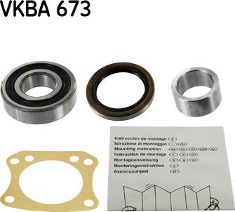 SKF VKBA 673 - Комплект колесен лагер vvparts.bg