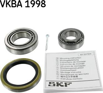 SKF VKBA 1998 - Комплект колесен лагер vvparts.bg