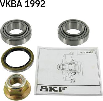 SKF VKBA 1992 - Комплект колесен лагер vvparts.bg