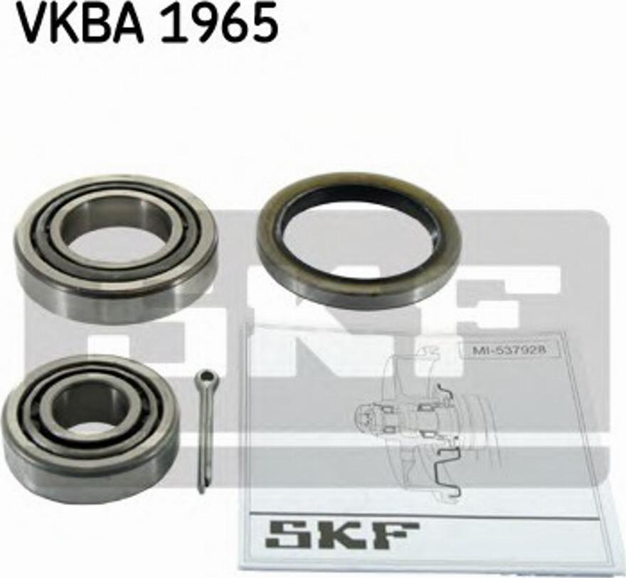 SKF VKBA 1965 - Комплект колесен лагер vvparts.bg