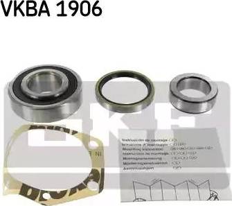 SKF VKBA 1906 - Комплект колесен лагер vvparts.bg