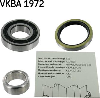 SKF VKBA 1972 - Комплект колесен лагер vvparts.bg