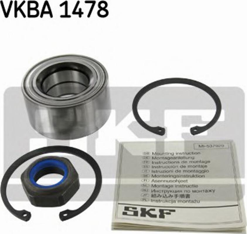 SKF VKBA 1478 - Комплект колесен лагер vvparts.bg