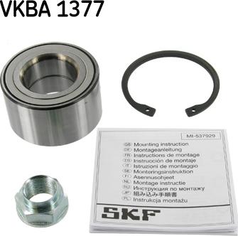 SKF VKBA 1377 - Комплект колесен лагер vvparts.bg