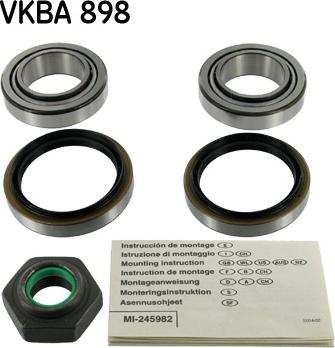 SKF VKBA 898 - Комплект колесен лагер vvparts.bg