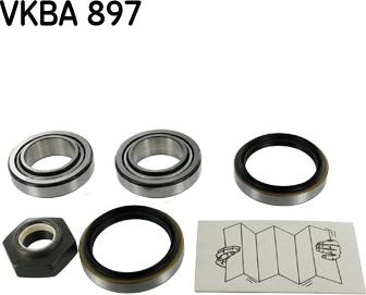 SKF VKBA 897 - Комплект колесен лагер vvparts.bg