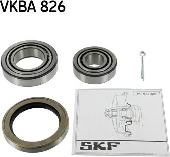 SKF VKBA 826 - Комплект колесен лагер vvparts.bg