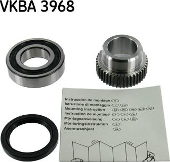 SKF VKBA 3968 - Комплект колесен лагер vvparts.bg