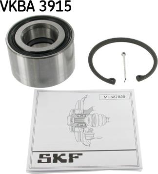 SKF VKBA 3915 - Комплект колесен лагер vvparts.bg