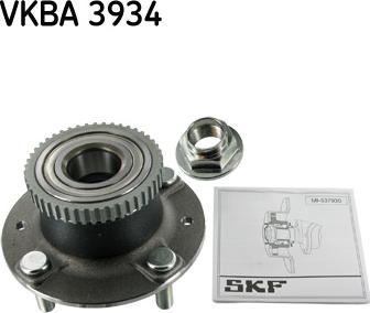 SKF VKBA 3934 - Комплект колесен лагер vvparts.bg