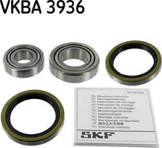 SKF VKBA 3936 - Комплект колесен лагер vvparts.bg