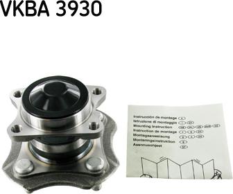 SKF VKBA 3930 - Комплект колесен лагер vvparts.bg