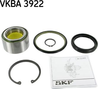 SKF VKBA 3922 - Комплект колесен лагер vvparts.bg