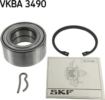 SKF VKBA 3490 - Комплект колесен лагер vvparts.bg