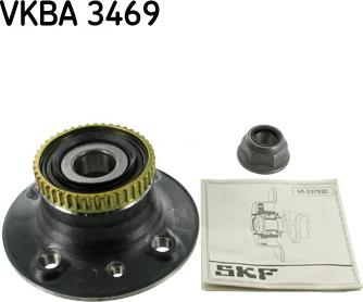 SKF VKBA 3469 - Комплект колесен лагер vvparts.bg