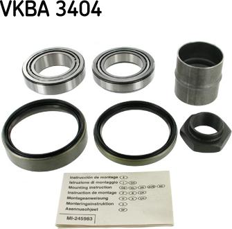 SKF VKBA 3404 - Комплект колесен лагер vvparts.bg