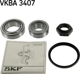 SKF VKBA 3407 - Комплект колесен лагер vvparts.bg