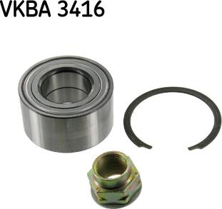 SKF VKBA 3416 - Комплект колесен лагер vvparts.bg