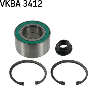 SKF VKBA 3412 - Комплект колесен лагер vvparts.bg