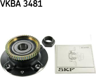 SKF VKBA 3481 - Комплект колесен лагер vvparts.bg