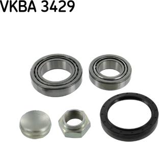 SKF VKBA 3429 - Комплект колесен лагер vvparts.bg