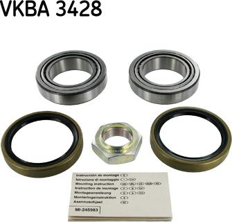 SKF VKBA 3428 - Комплект колесен лагер vvparts.bg