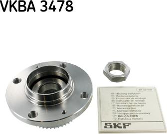 SKF VKBA 3478 - Главина на колелото vvparts.bg