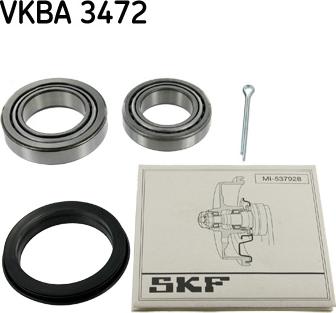 SKF VKBA 3472 - Комплект колесен лагер vvparts.bg