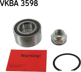 SKF VKBA 3598 - Комплект колесен лагер vvparts.bg