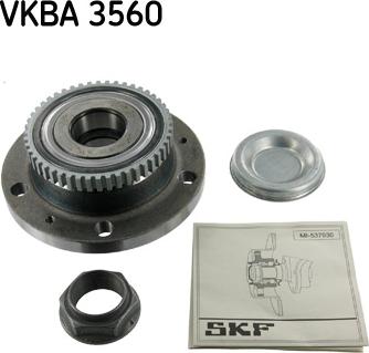 SKF VKBA 3560 - Комплект колесен лагер vvparts.bg