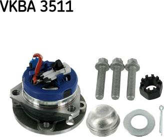 SKF VKBA 3511 - Комплект колесен лагер vvparts.bg