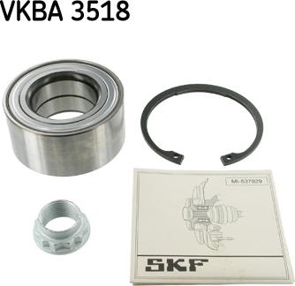 SKF VKBA 3518 - Комплект колесен лагер vvparts.bg