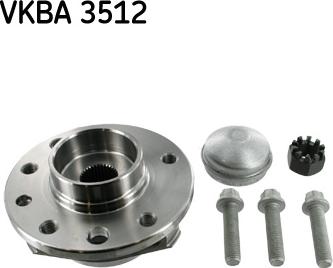 SKF VKBA 3512 - Комплект колесен лагер vvparts.bg