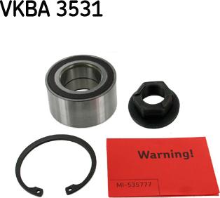 SKF VKBA 3531 - Комплект колесен лагер vvparts.bg