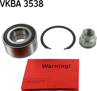 SKF VKBA 3538 - Комплект колесен лагер vvparts.bg