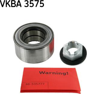 SKF VKBA 3575 - Комплект колесен лагер vvparts.bg