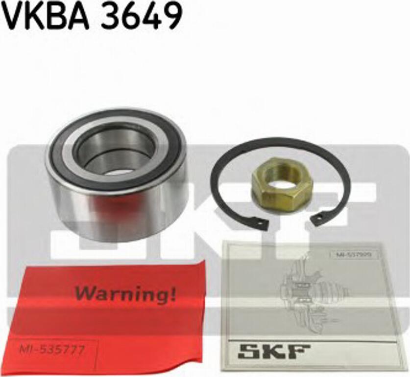 SKF VKBA3649 - Комплект колесен лагер vvparts.bg