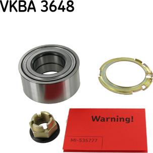 SKF VKBA 3648 - Комплект колесен лагер vvparts.bg