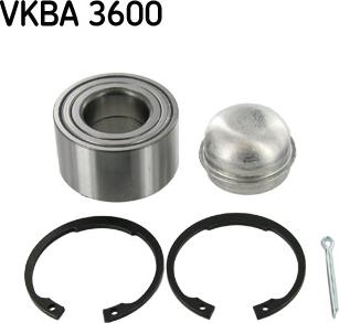 SKF VKBA 3600 - Комплект колесен лагер vvparts.bg