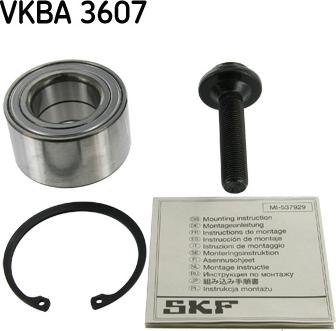 SKF VKBA 3607 - Комплект колесен лагер vvparts.bg
