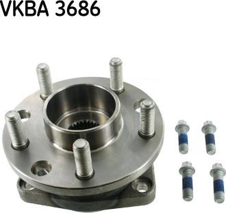 SKF VKBA 3686 - Комплект колесен лагер vvparts.bg