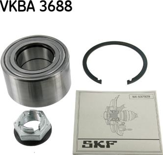 SKF VKBA 3688 - Комплект колесен лагер vvparts.bg