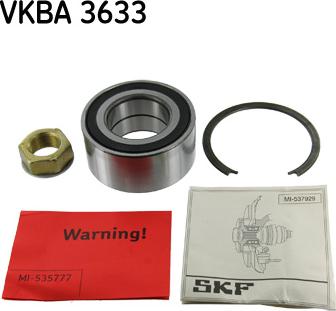 SKF VKBA 3633 - Комплект колесен лагер vvparts.bg