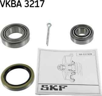 SKF VKBA 3217 - Комплект колесен лагер vvparts.bg