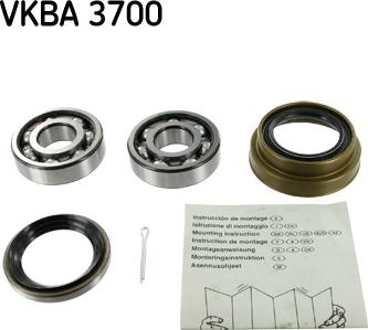 SKF VKBA 3700 - Комплект колесен лагер vvparts.bg