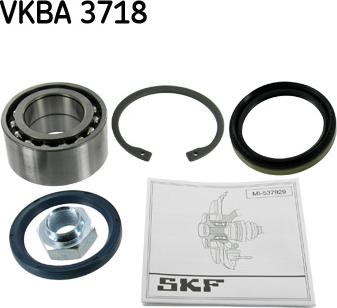 SKF VKBA 3718 - Комплект колесен лагер vvparts.bg