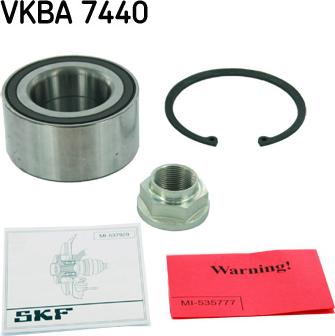 SKF VKBA 7440 - Комплект колесен лагер vvparts.bg