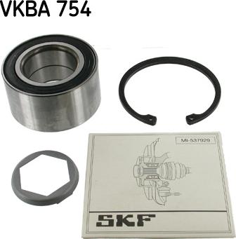 SKF VKBA 754 - Комплект колесен лагер vvparts.bg